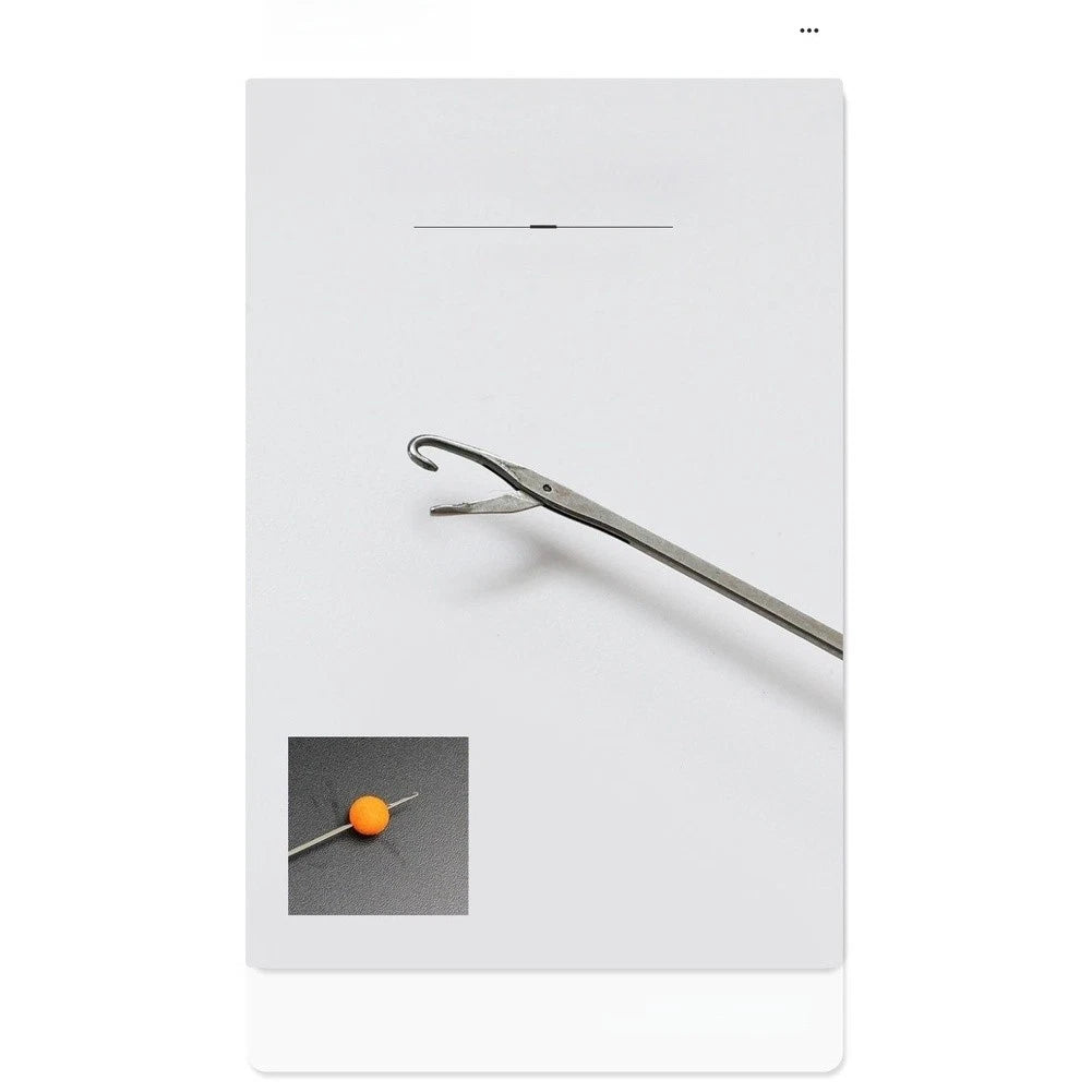 Bait Needle for Carp Angling (90mm, Orange Plastic)