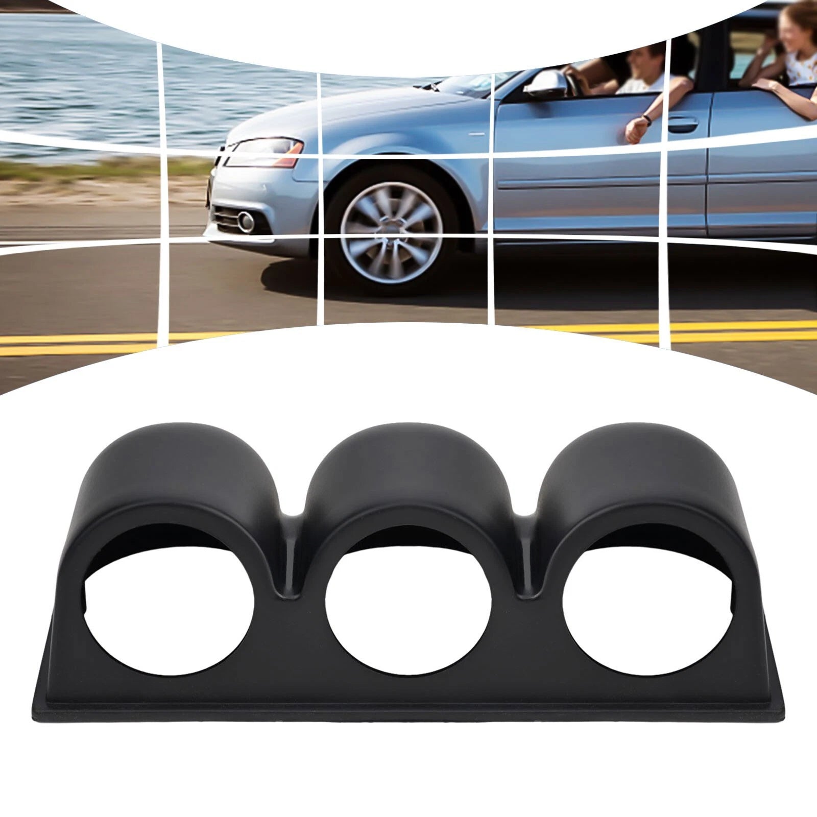 Triple Gauge Meter Holder Pod for Universal Applications (3 Hole)