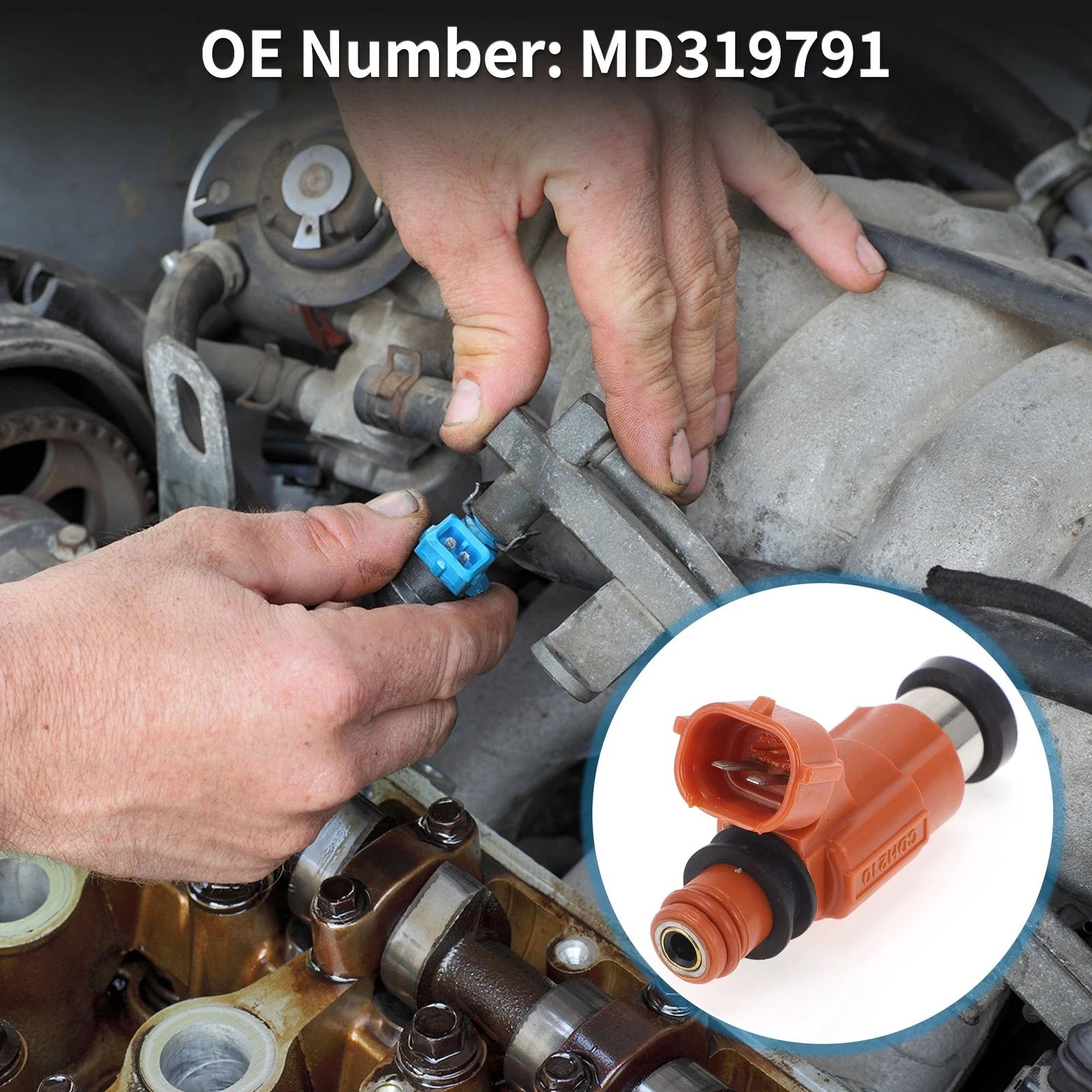 Fuel Injector Replacement for Mitsubishi Eclipse GT 3.0 (2000–2005) 1 Piece