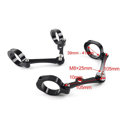 Turn Signal Bracket for Universal Motorcycle (39/41mm Fork Tube)