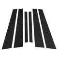 6 Pcs Door Pillar Window Trim Replacement for BMW 5-Series (2004–2010) Black