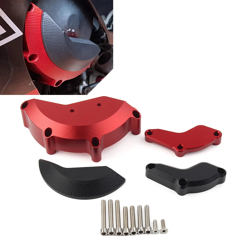 Engine Case Slider Protector Cover for Yamaha R6 (2008–2017) Red Aluminum