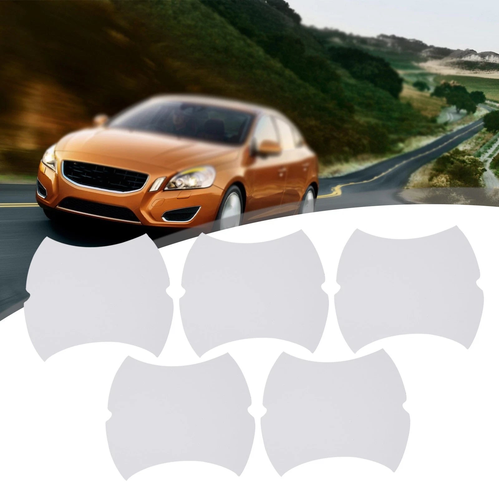 5X Transparent Handle Protectors for Cars