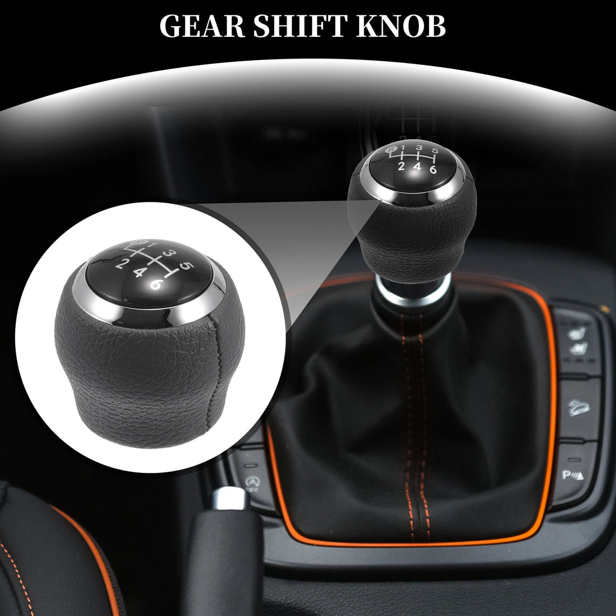 6 Speed Manual Gear Shift Knob for Toyota Corolla Yaris RAV4 (2000–2023)