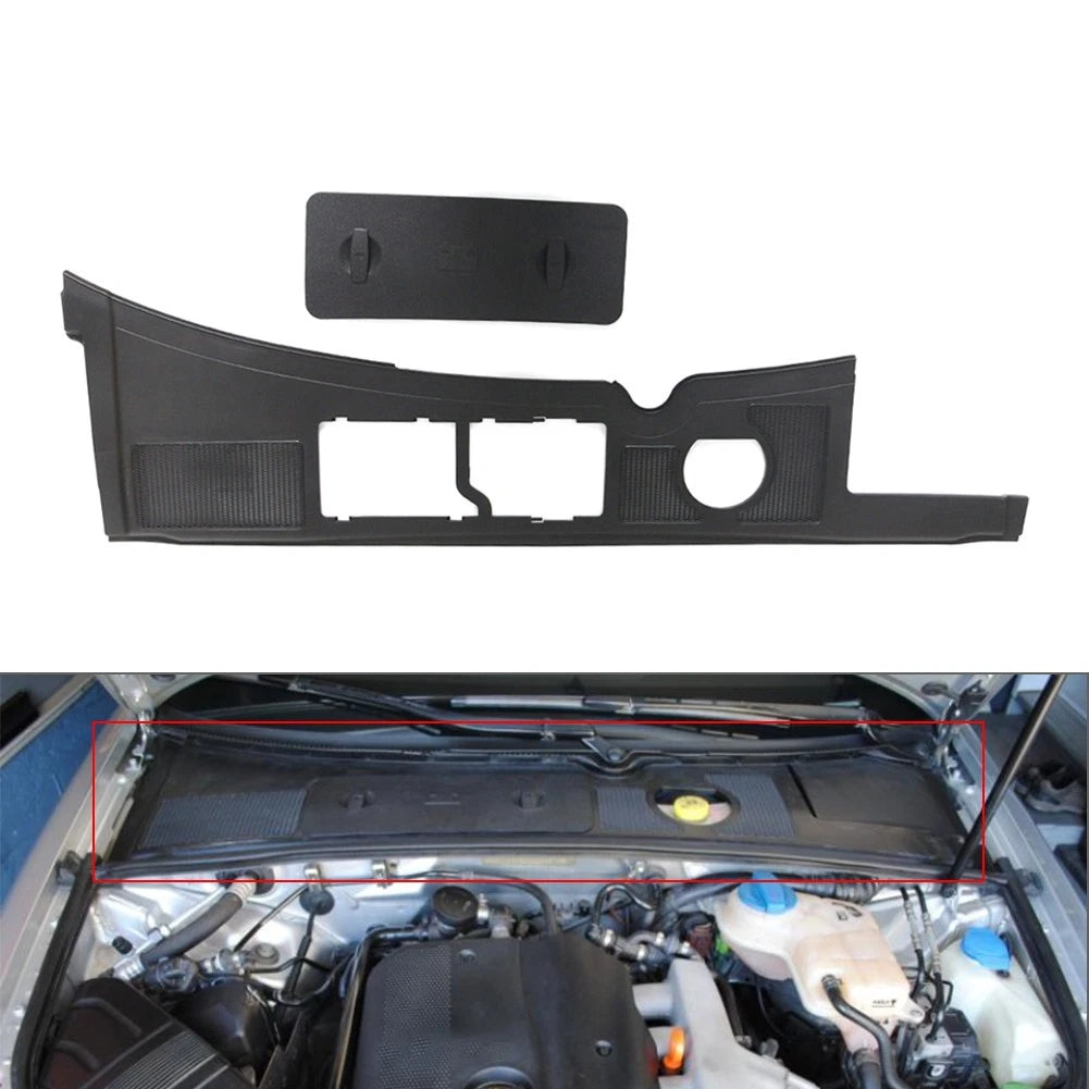 Bonnet Water Deflector with Battery Cover for Audi A4 B6 B7 S4 RS4 (2001–2008)