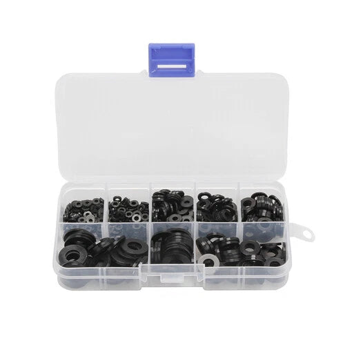 250pcs Plastic Washers for Metric M2-M8 Assortments