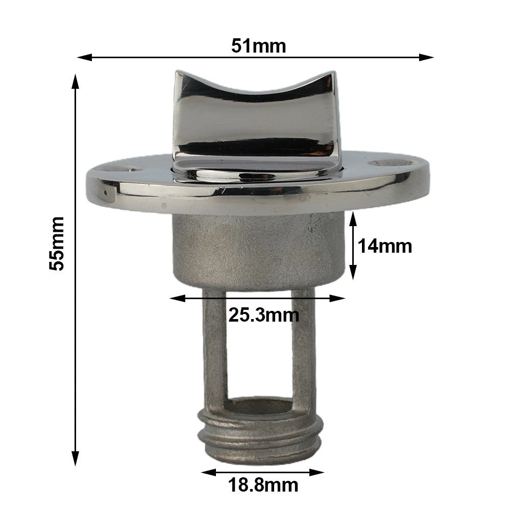 Adjustable Drain Bung Tool for Boat (316 Stainless Steel)