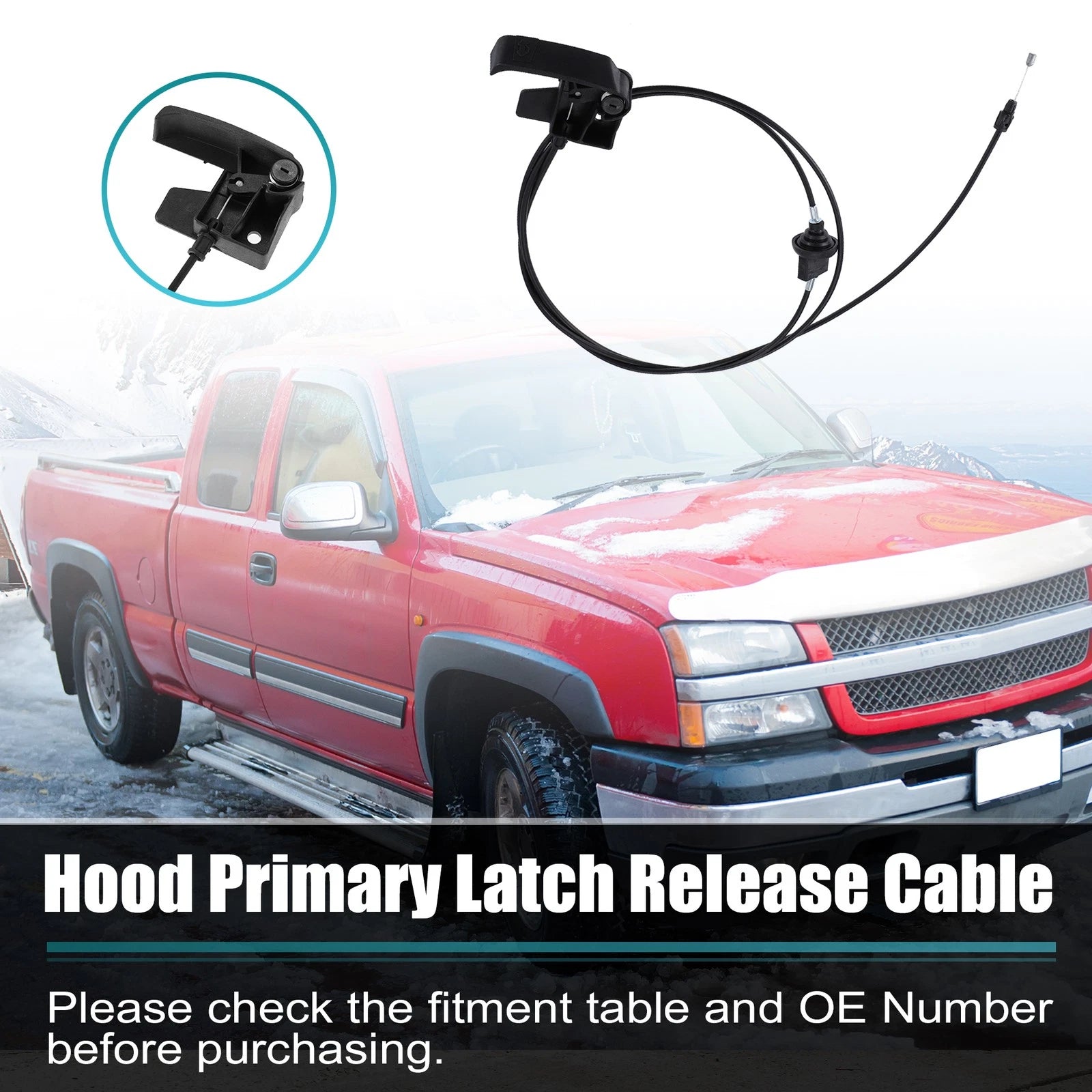 Hood Release Cable Replacement for Chevrolet GMC (1999–2007)