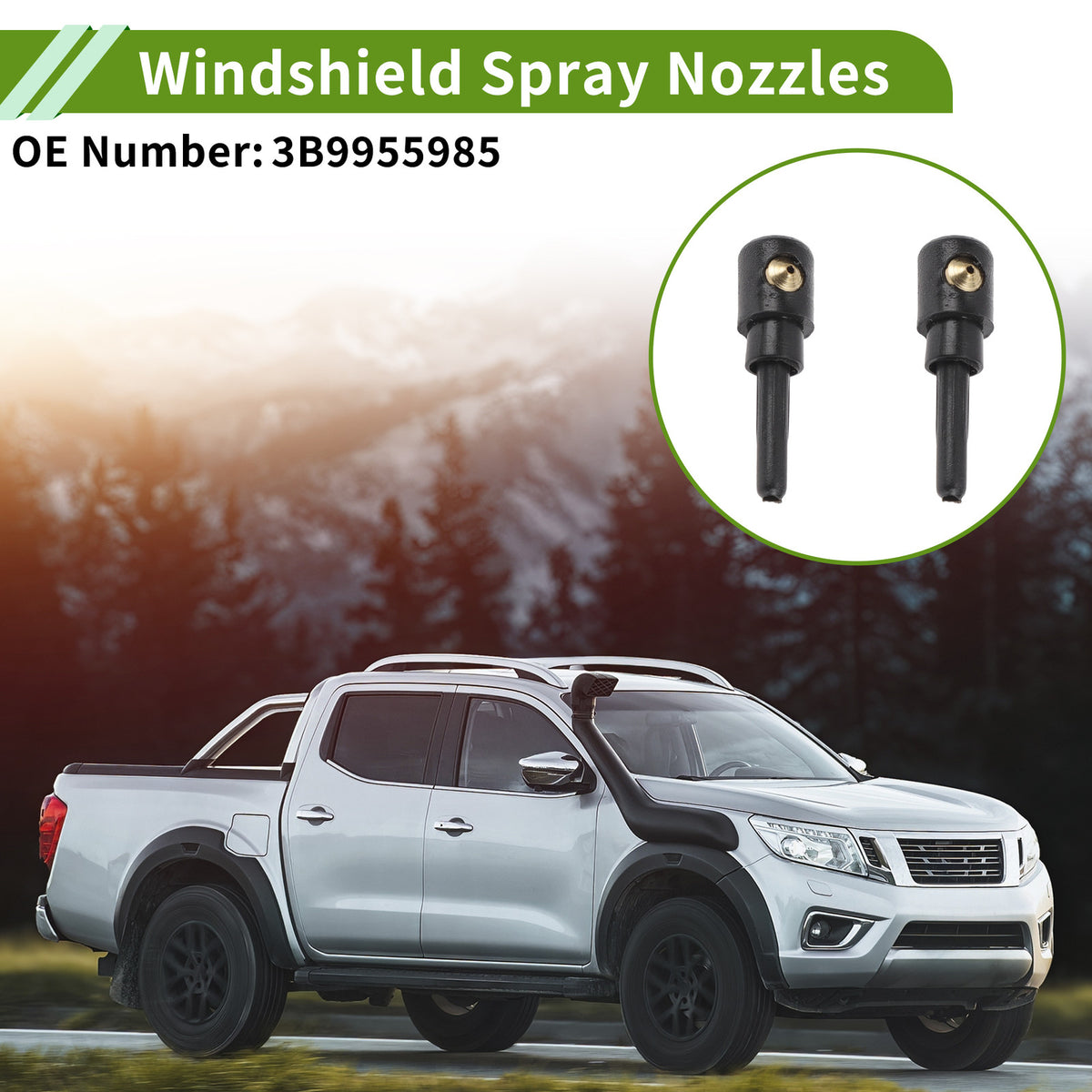 Windshield Washer Nozzle With Hose Connector Replacement for Audi A4 (2015–2023)
