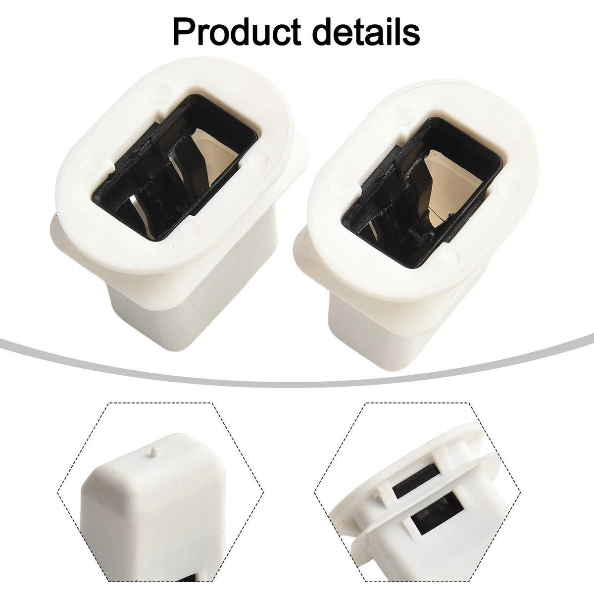 2X Rear Seat Bench Clip for Audi Q7 A4 A6 (2005–2020) Black