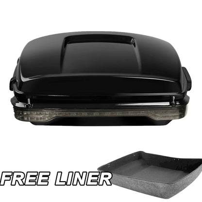 Black Chopped LED Brake Tail Light for Harley Touring Street Glide (2014–2026)