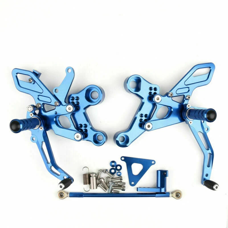 Blue Adjustable Rearsets Foot Pegs for Yamaha MT-09 FZ-09 (2014–2016) T9