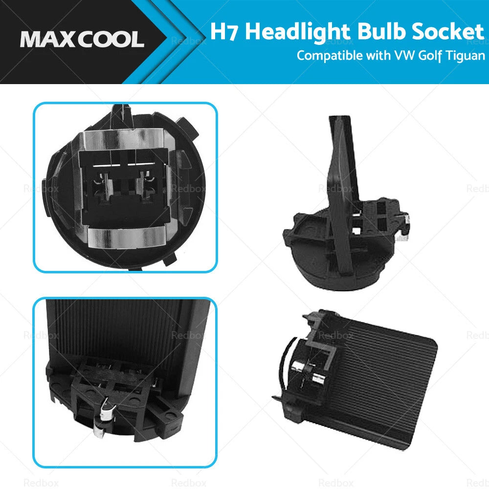 H7 Headlight Bulb Socket Retainer Holder for VW Golf Tiguan