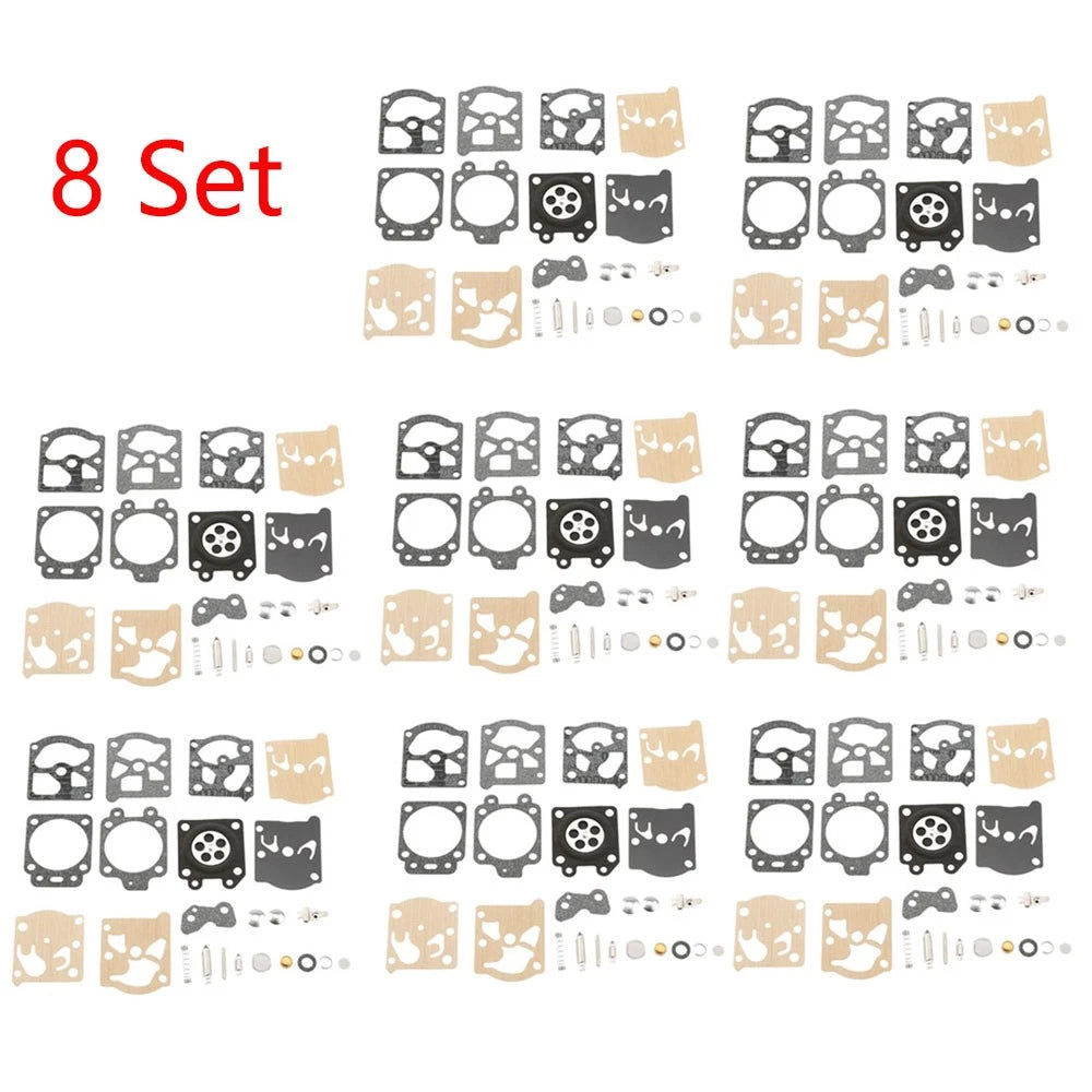 Set of 8 Carburetor Repair Kits for Echo CS301 CS320T CS341 CS350T Walbro K20-WAT