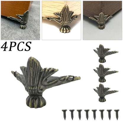 Decorative Brass Corner Protector Feet for Wood Box