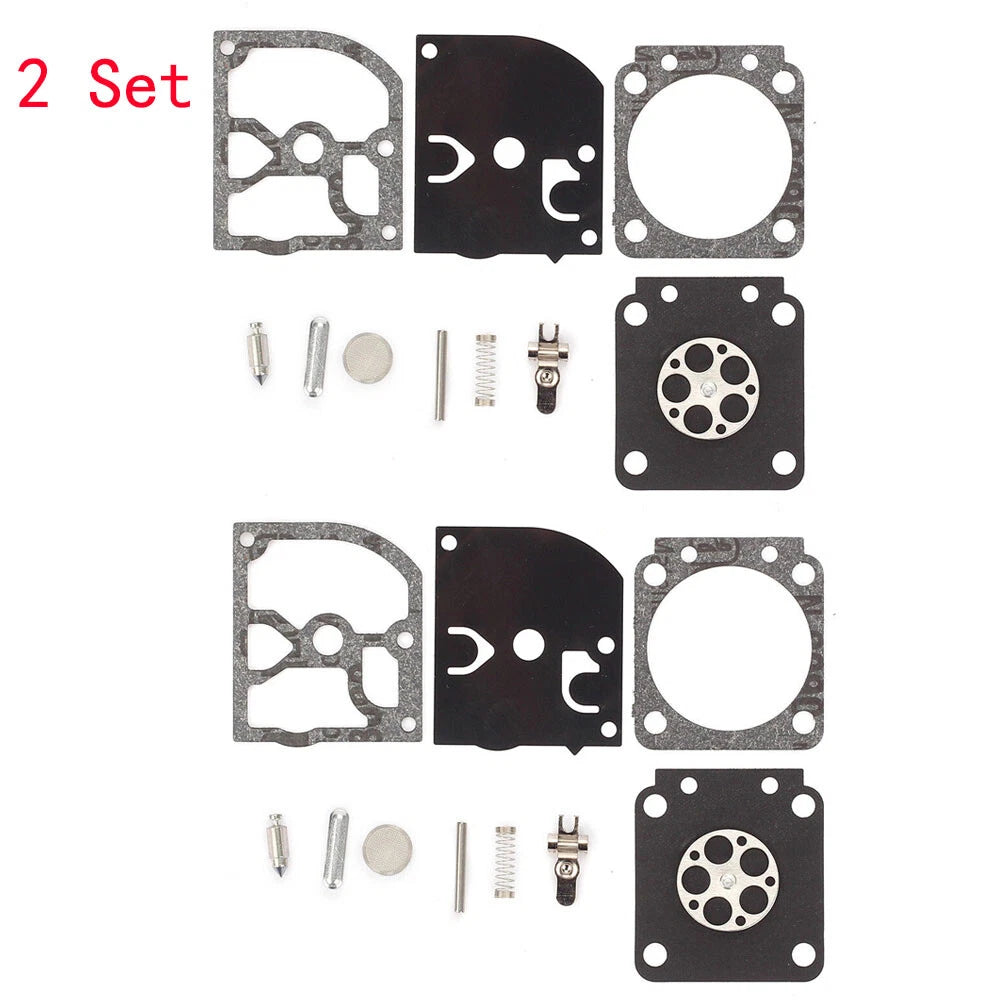 Set of 2 Carburetor Rebuild Kits for Zama C1M-W26 A-C (RB-129)