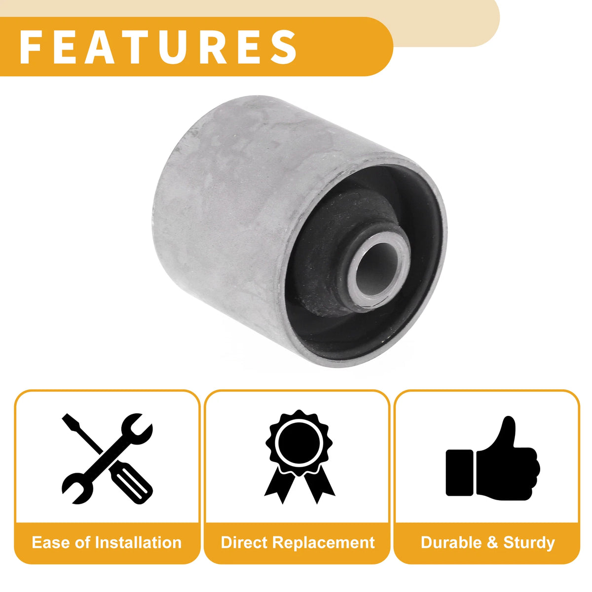 Rear Lower Trailing Rod Bushing for Mitsubishi Pajero H60, H70 (1998–2007)