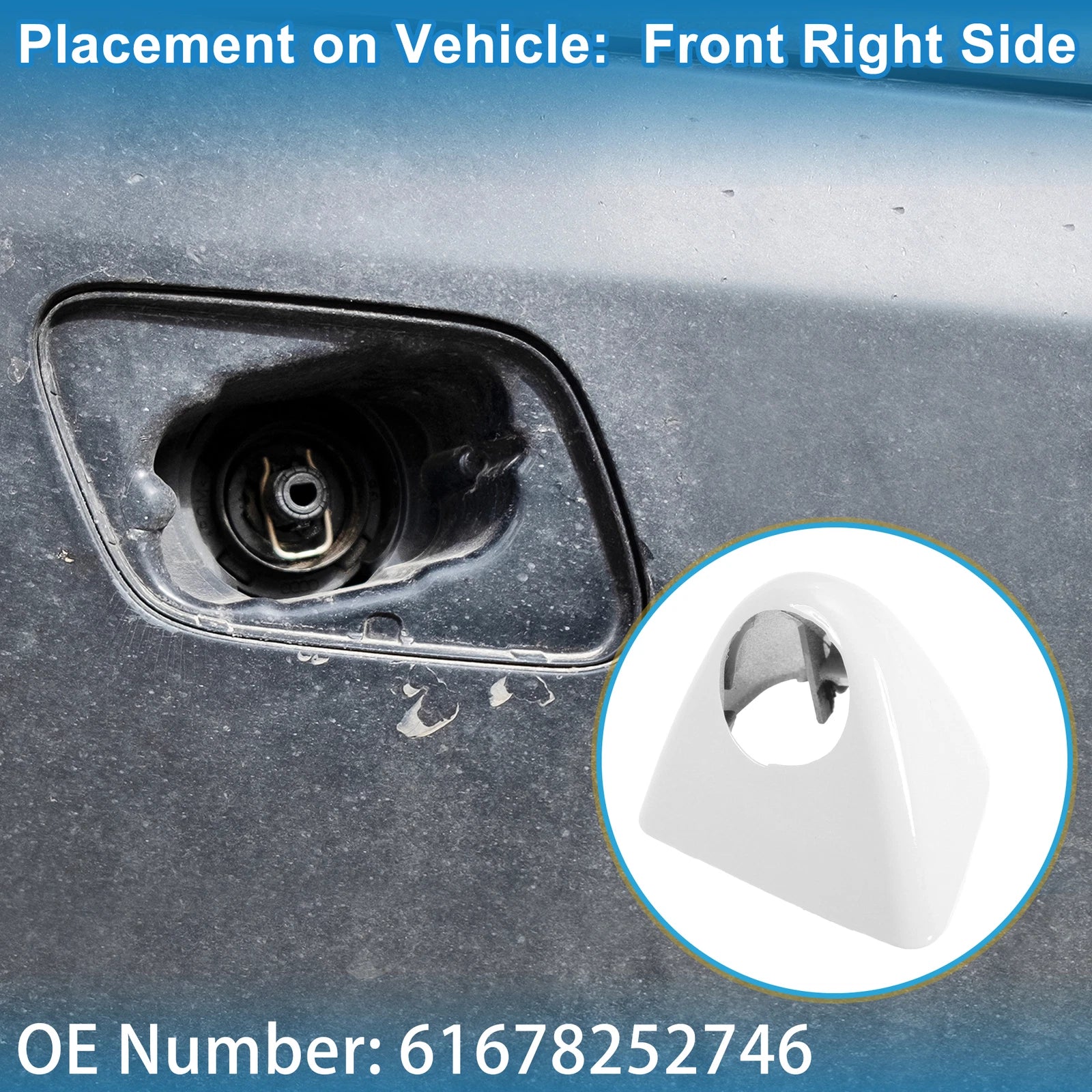 Front Right Headlight Washer Nozzle Cover for BMW X5 (2000–2006)