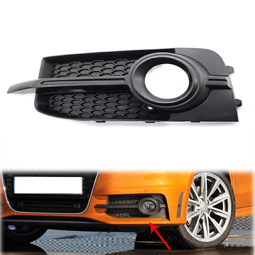 Honeycomb Front Bumper Fog Light Grille for Audi A1 8X (2011–2014) Left Black