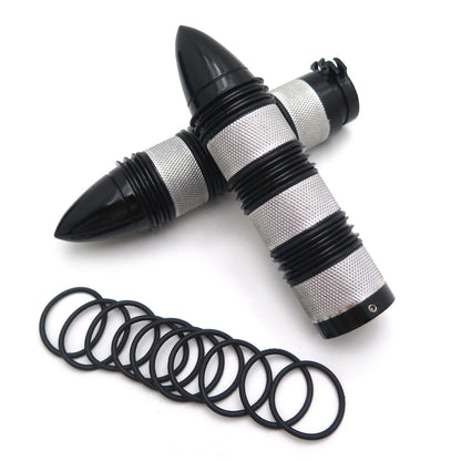 Bullet Style 25mm Hand Grips for Harley Dyna Glide FXDWG FXWG (Chrome)