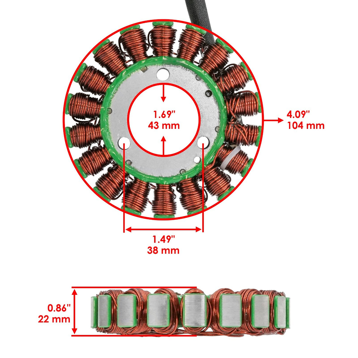 Stator Generator Alternator Magneto for Suzuki GZ250 (1999–2010)