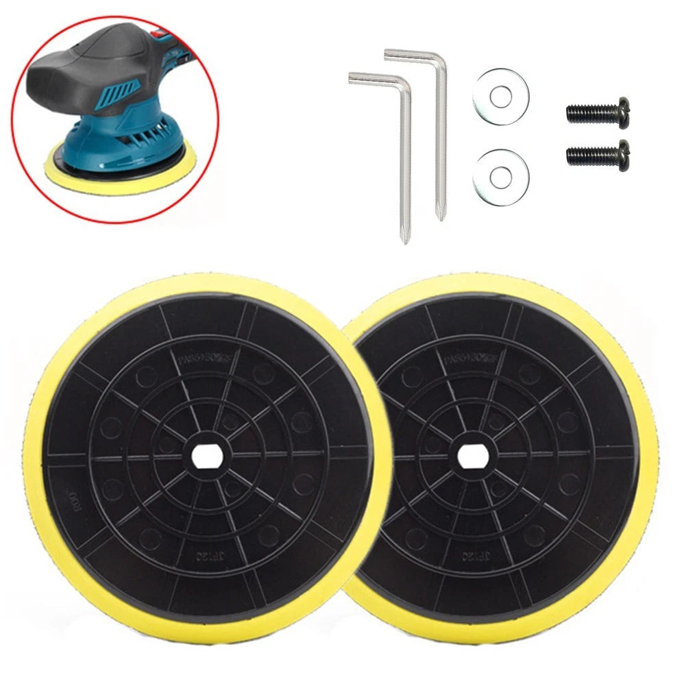 2X Buffer Polisher Backing Pads 5 Inch 6 Inch for