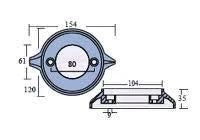 Single Prop Ring Anode for Volvo Penta 280-290 (PM00161A)