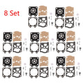 Set of 8 Carburetor Gasket Repair Kit for 4500 5200 5800 (38/45/52/58)