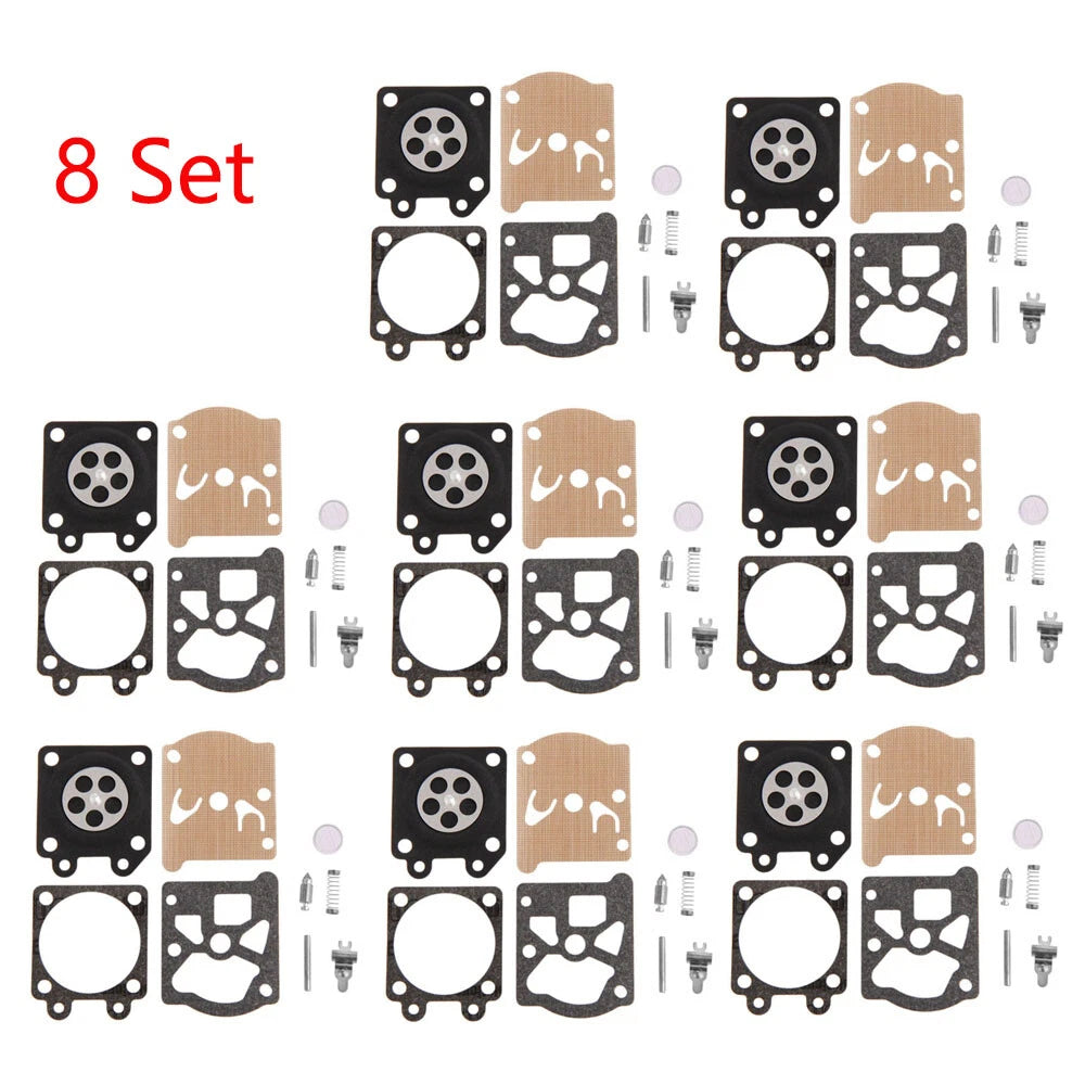 Set of 8 Carburetor Gasket Repair Kit for 4500 5200 5800 (38/45/52/58)