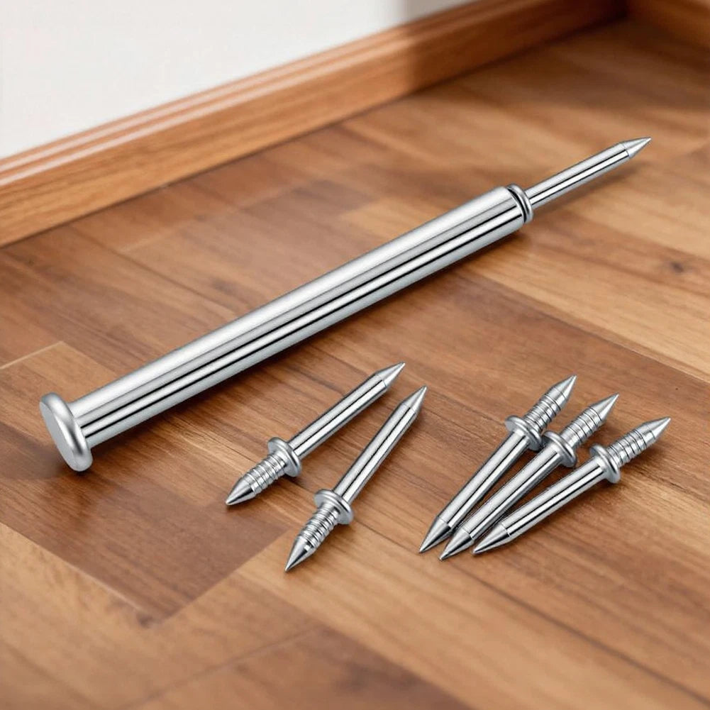 100pcs Galvanized Double Head Skirting Nails for Wood Trim (58mm)