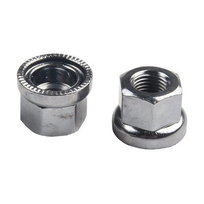 2Pcs Axle Track Nuts for Bicycle Bike Cycle (Stainless Steel)