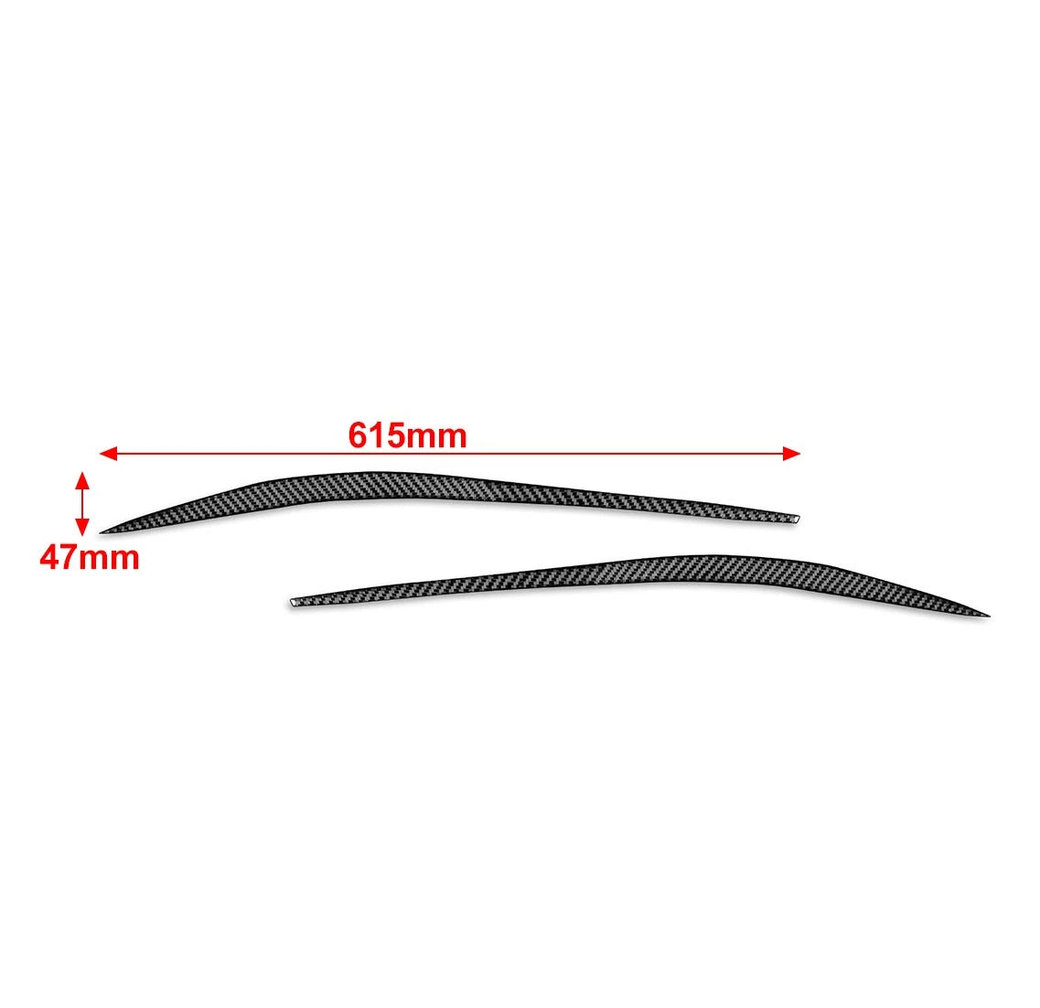 Headlight Eyebrows Eyelids Cover Trim for Alfa Romeo Giulia (2015–2024)