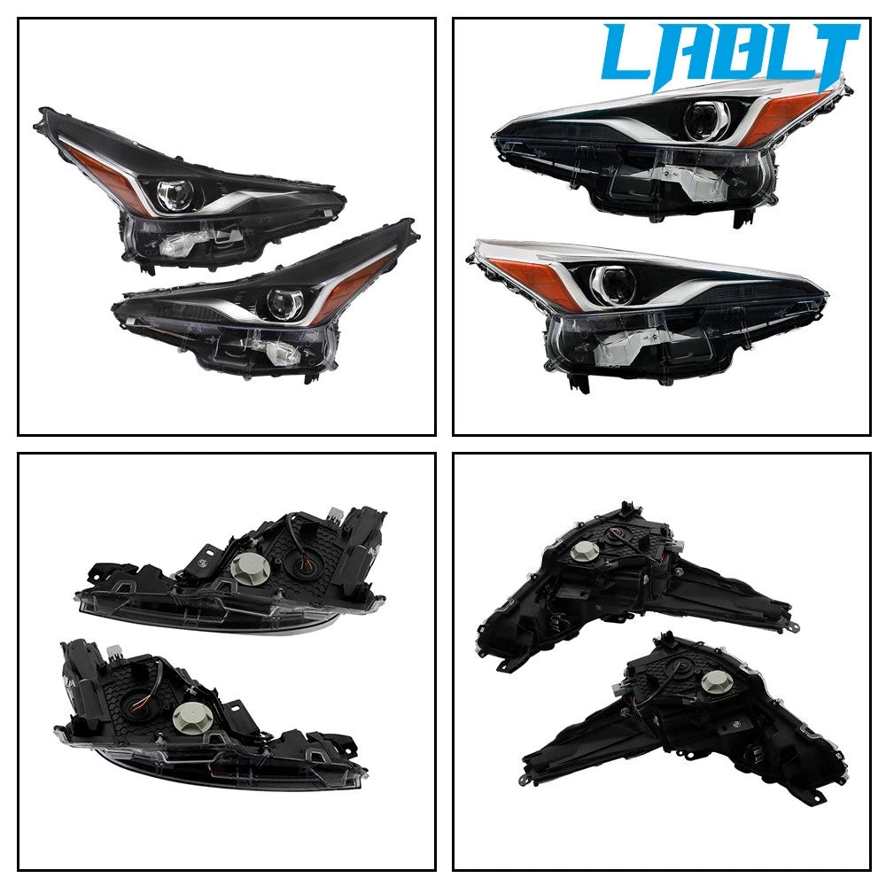 2X LED Headlights Assembly for Toyota Prius (2019–2022) LABLT