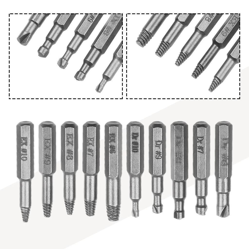 2X Screw Removal Drill Bit Set for Multipurpose Power Tools