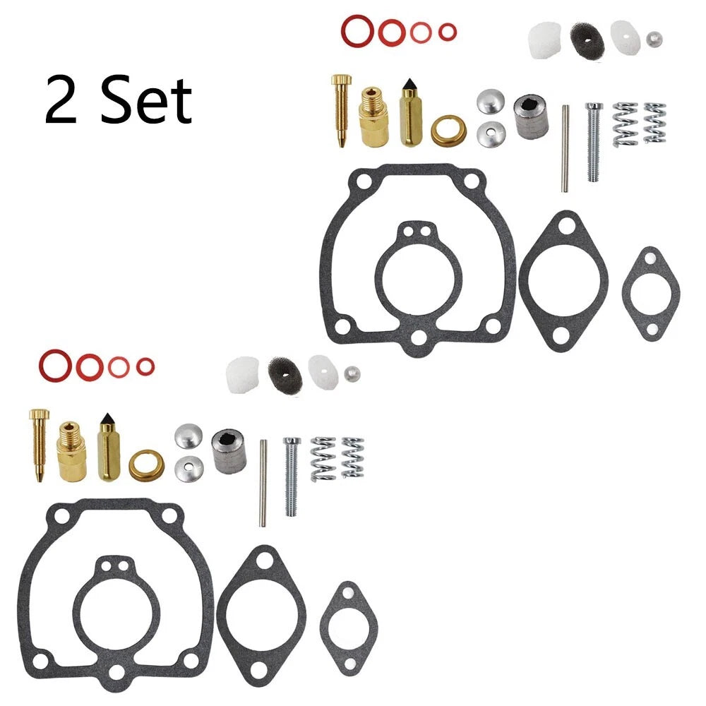 Set of 2 Carburetor Diaphragm Kit for International IH Farmall Super H M W4 O4 W6 O6