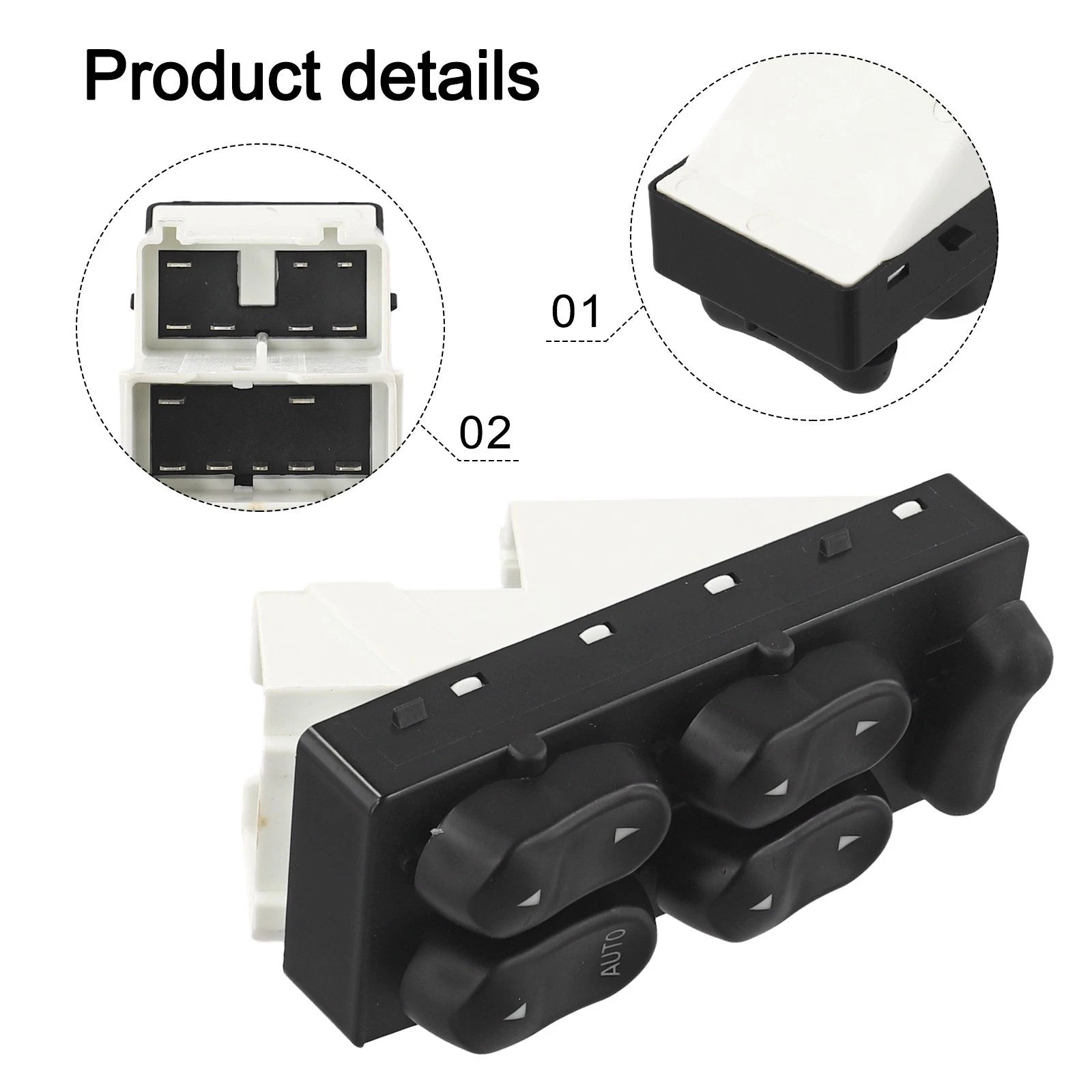 Master Power Window Switch for Ford F250 F350 (OEM Replacement)