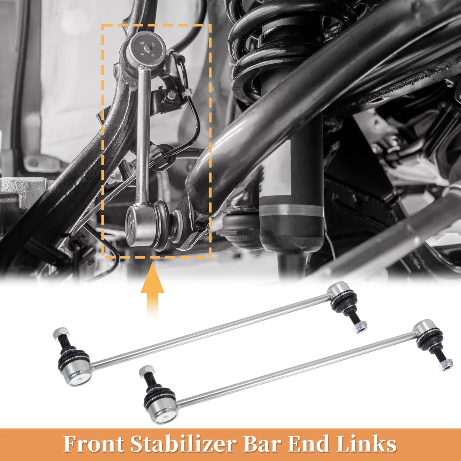 2X Front Stabilizer Sway Bar Link for Honda Civic (2016–2017)