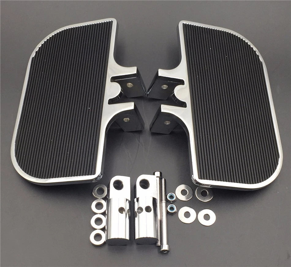 Chrome Mini Floorboards for Harley Dyna (2006–2023)