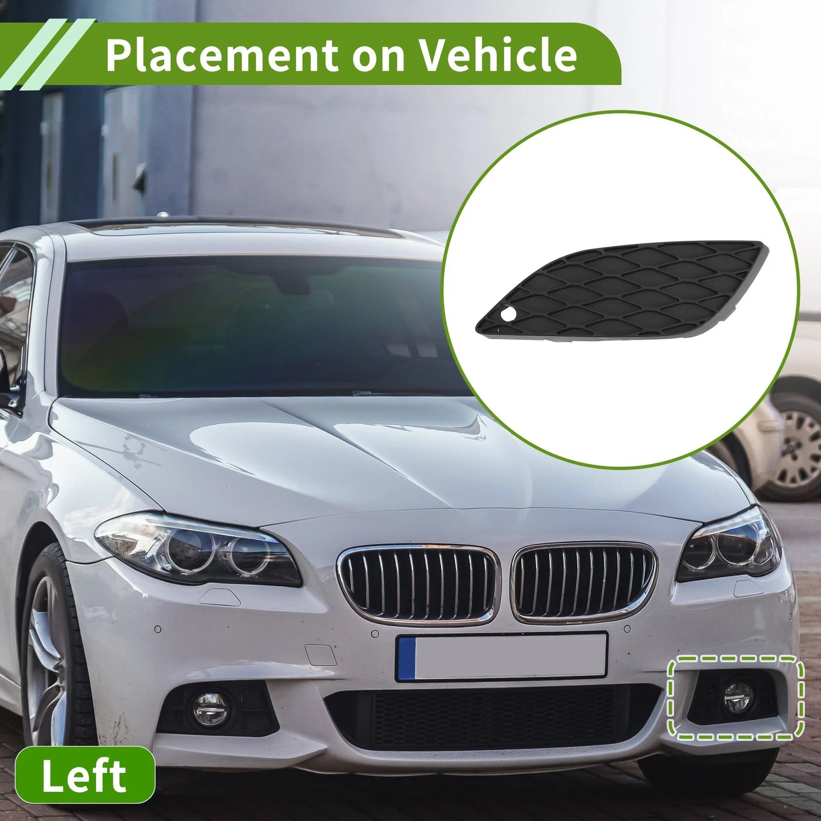 Front Left Fog Light Grill Replacement for Mercedes W251 (2005–2010)