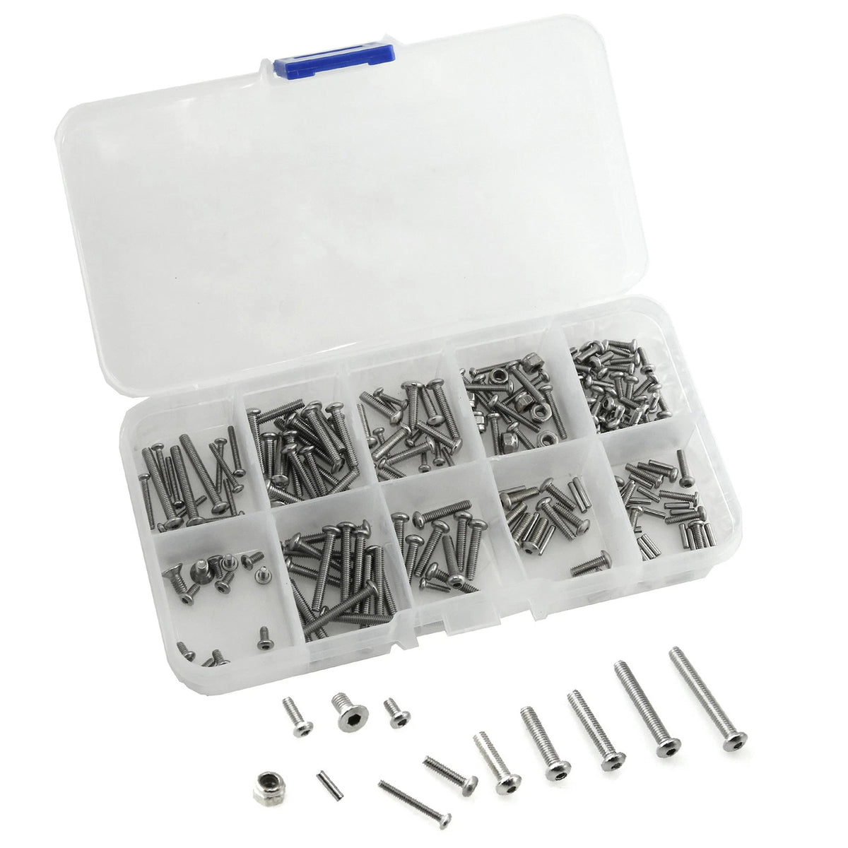 Stainless Steel Nuts & Screws M1.6, M2, M2.5 for Ford Remote Control Car (1/18)