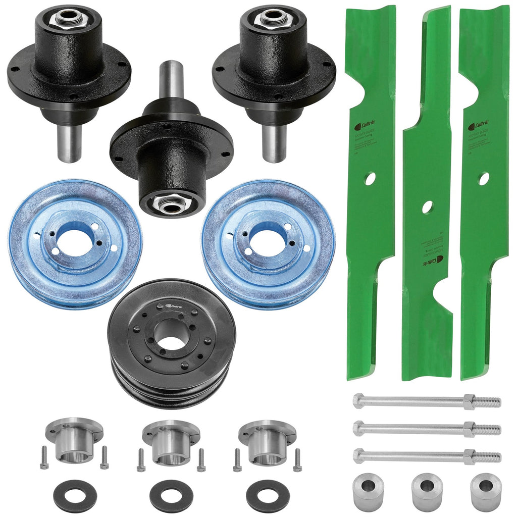 Deck Spindle Blade and Pulley Replacement for Scag Tiger Cub (2017–2021)