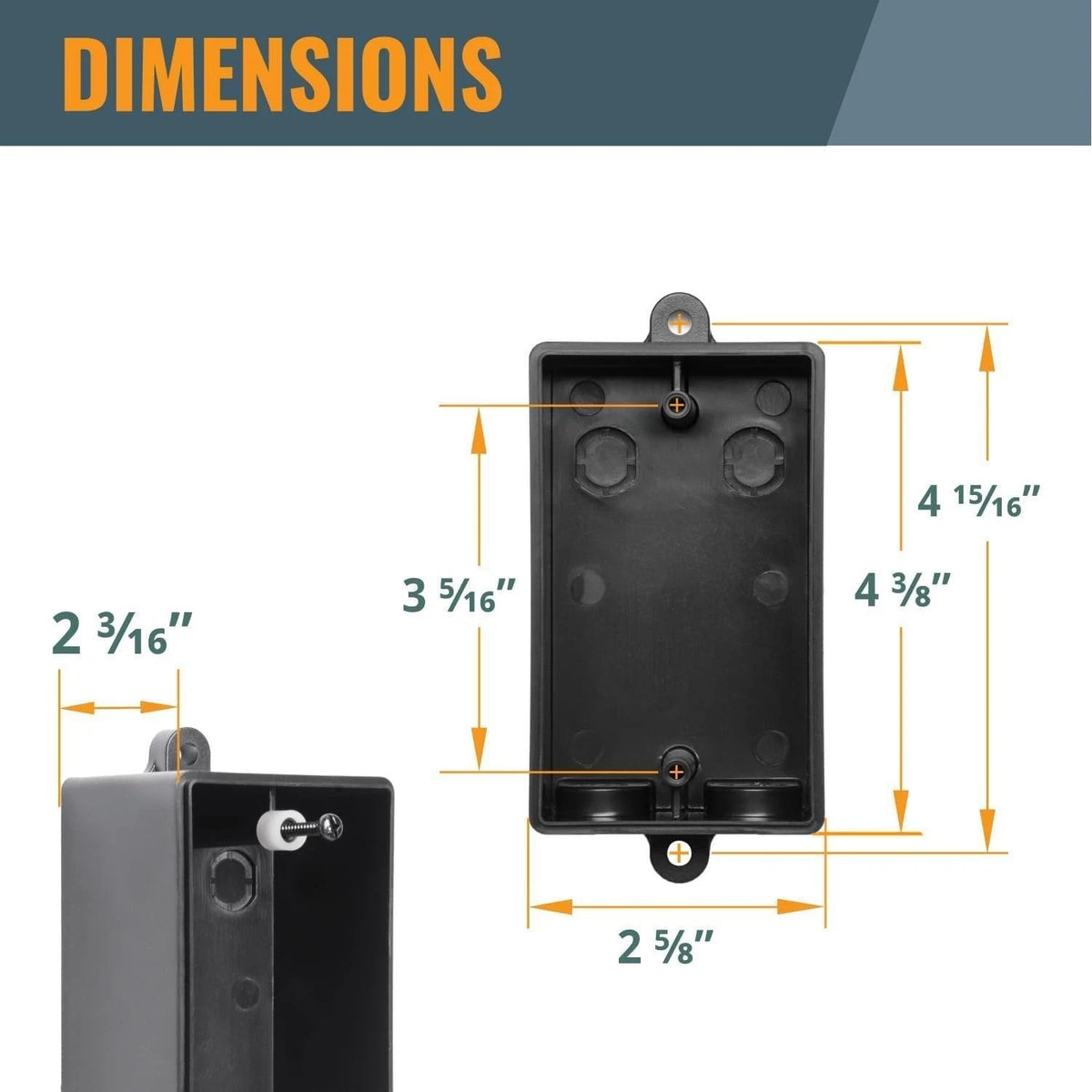 Deep Junction Box for Dust Collector Switches and Power Tool Controls