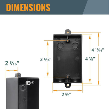 Deep Junction Box for Dust Collector Switches and Power Tool Controls