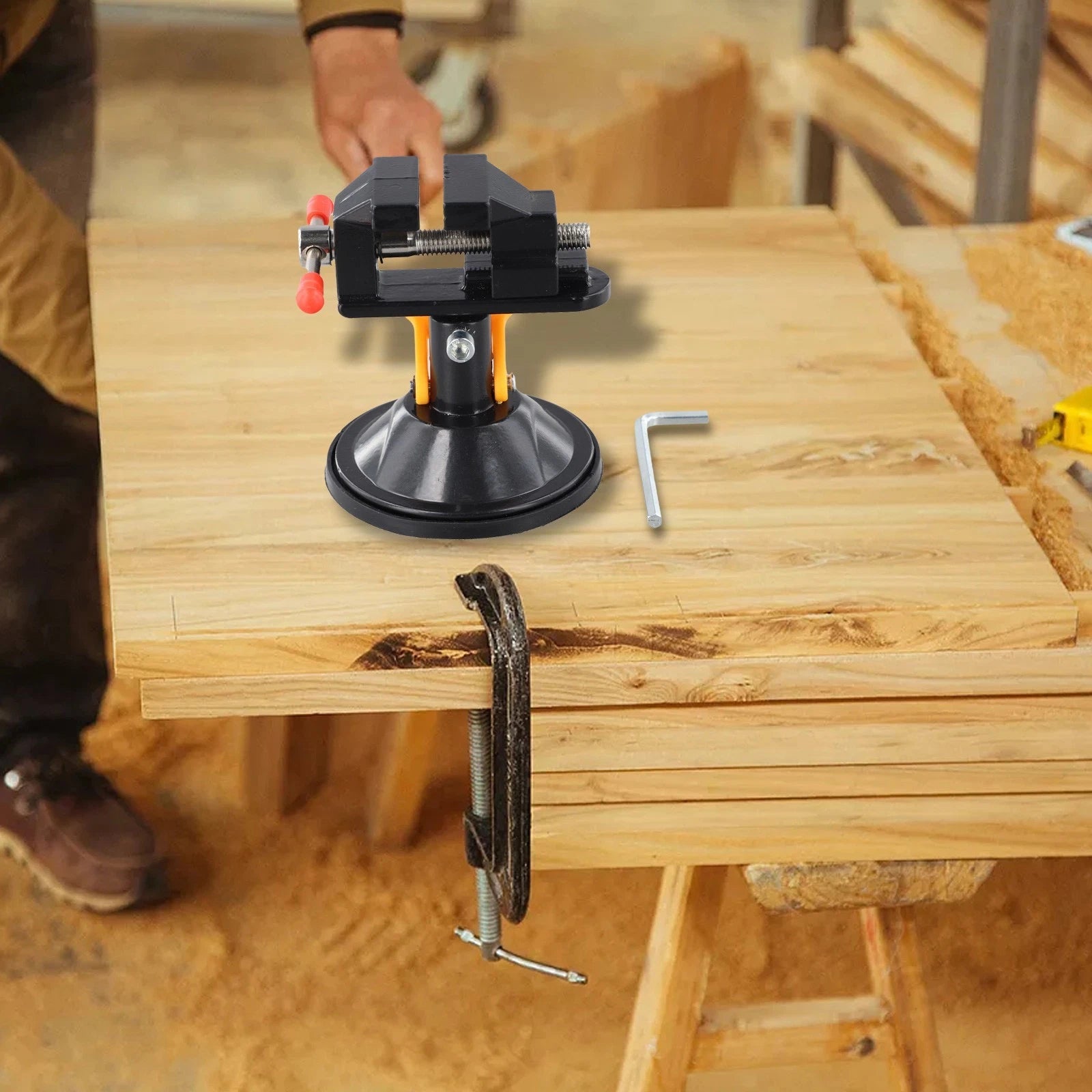 Adjustable Table Vise for Safe Grinding and Polishing Operations