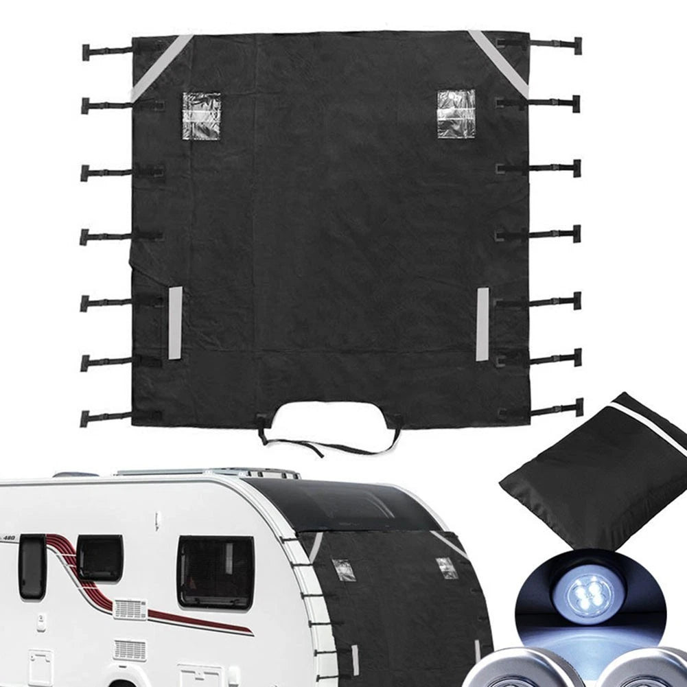 RV Front Cover with LED Lights for Enhanced Safety at Night