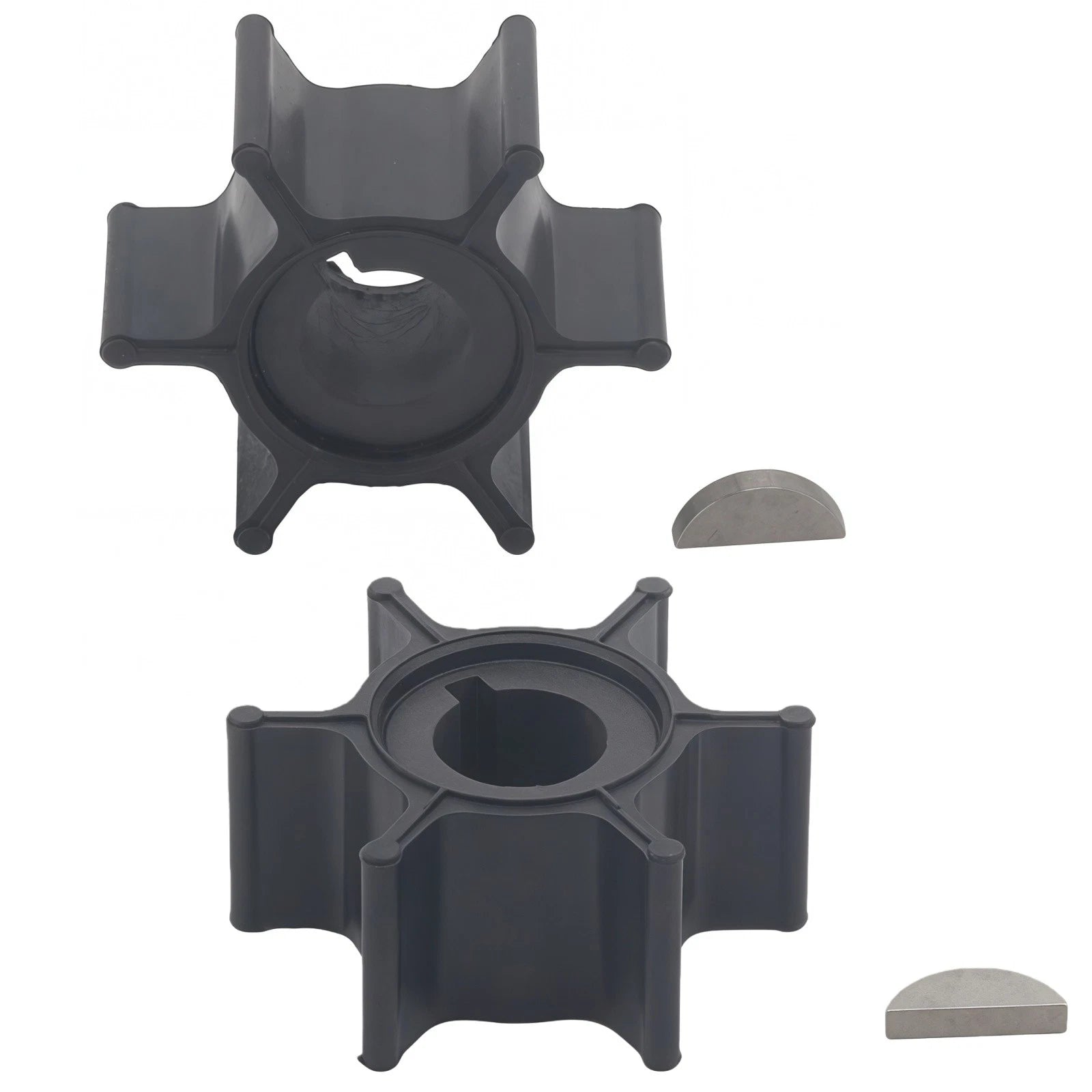6G1-44352-00 Water Pump Impeller & Key for Yamaha Outboard (2 Stroke 6-8 HP)
