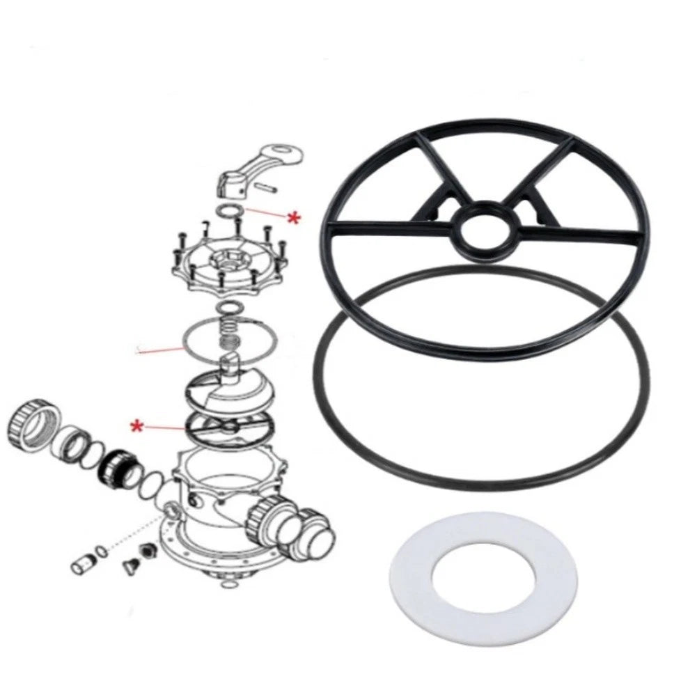 Replacement Kit for Hayward SP714T 1.5 inch Pool Filter Valve
