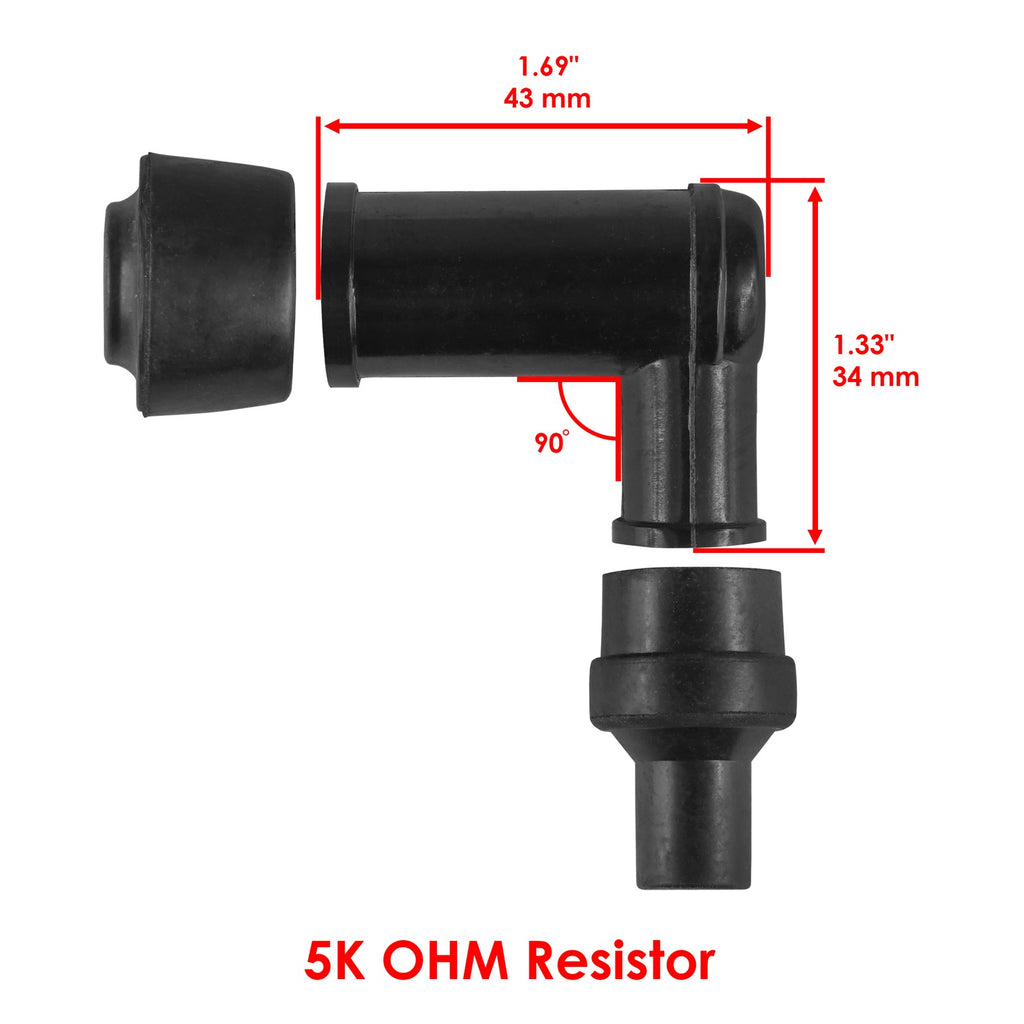 Ignition Coil with Spark Plug Boot for Kawasaki KAF620 Mule 4000 (2009–2021)