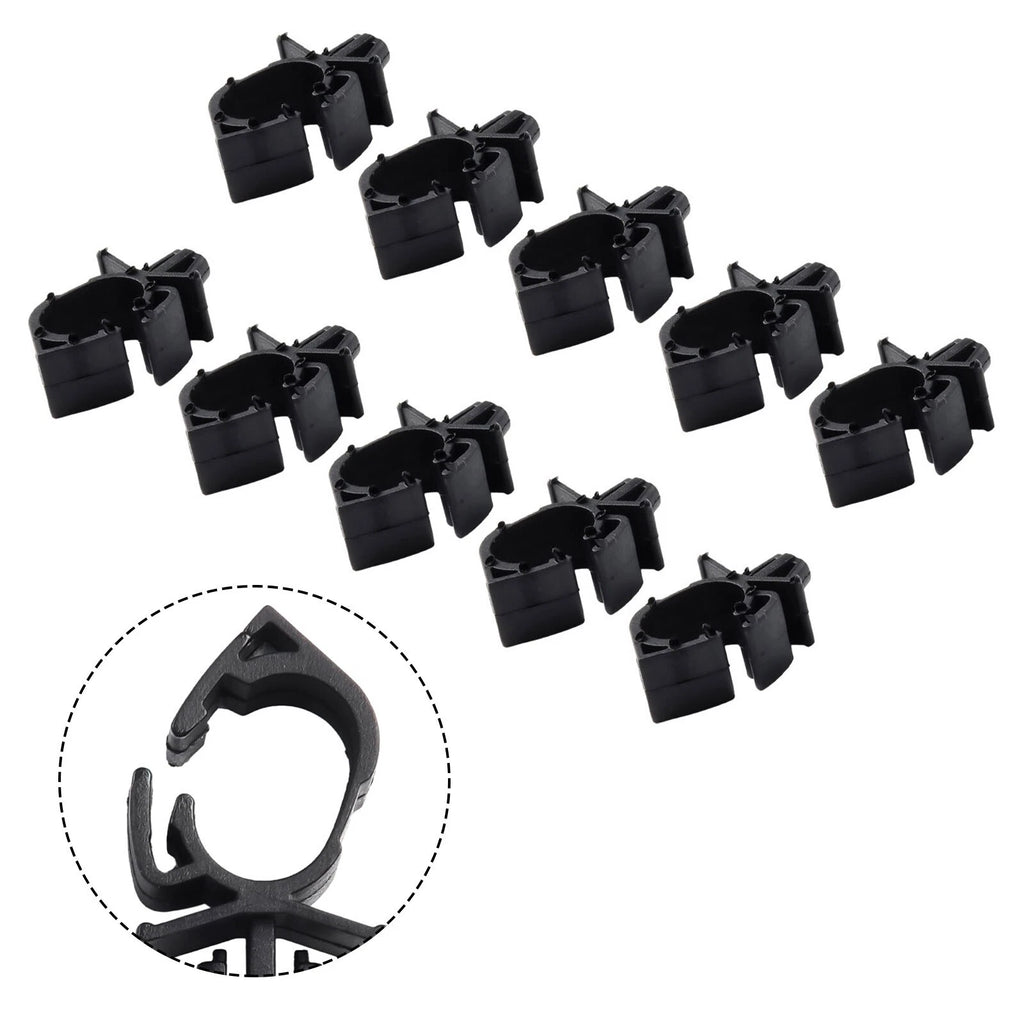 Set of 10 Wire Harness Fastener Lock Clips for Universal Use