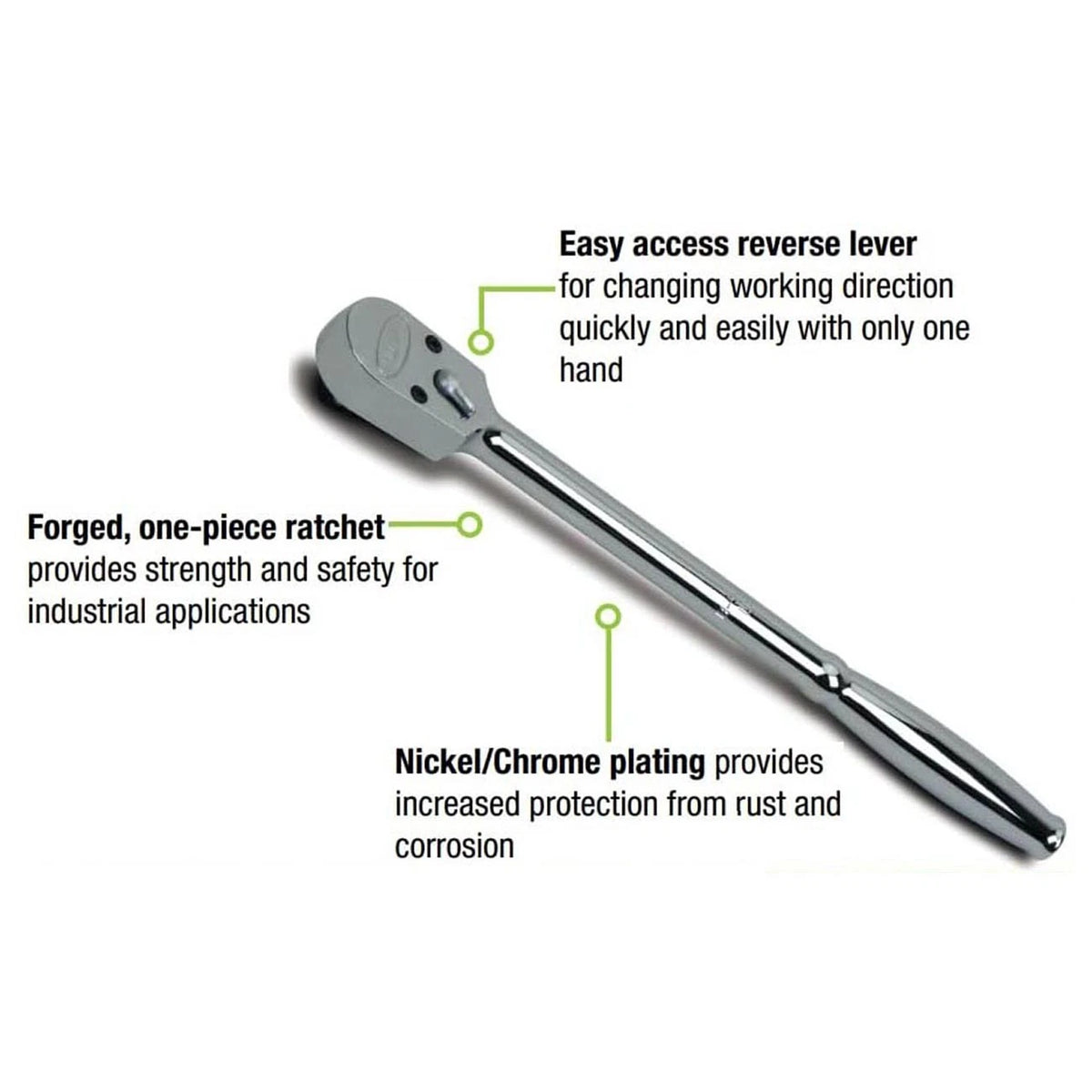 1/2" Drive Sealed Narrow Head Ratchet for Williams